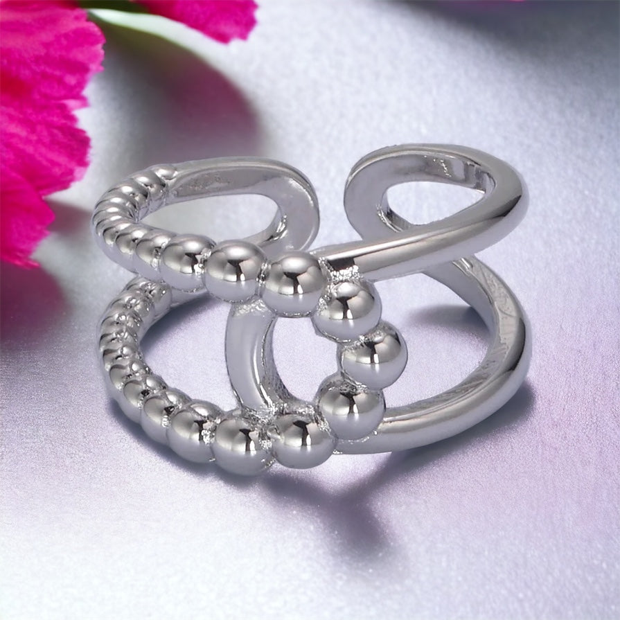 Vittoria Twist Dubultā Gredzena - Zelta vai Sudraba